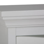 Pure White Single Door Wall Cabinet with Adjustable Shelf - White
