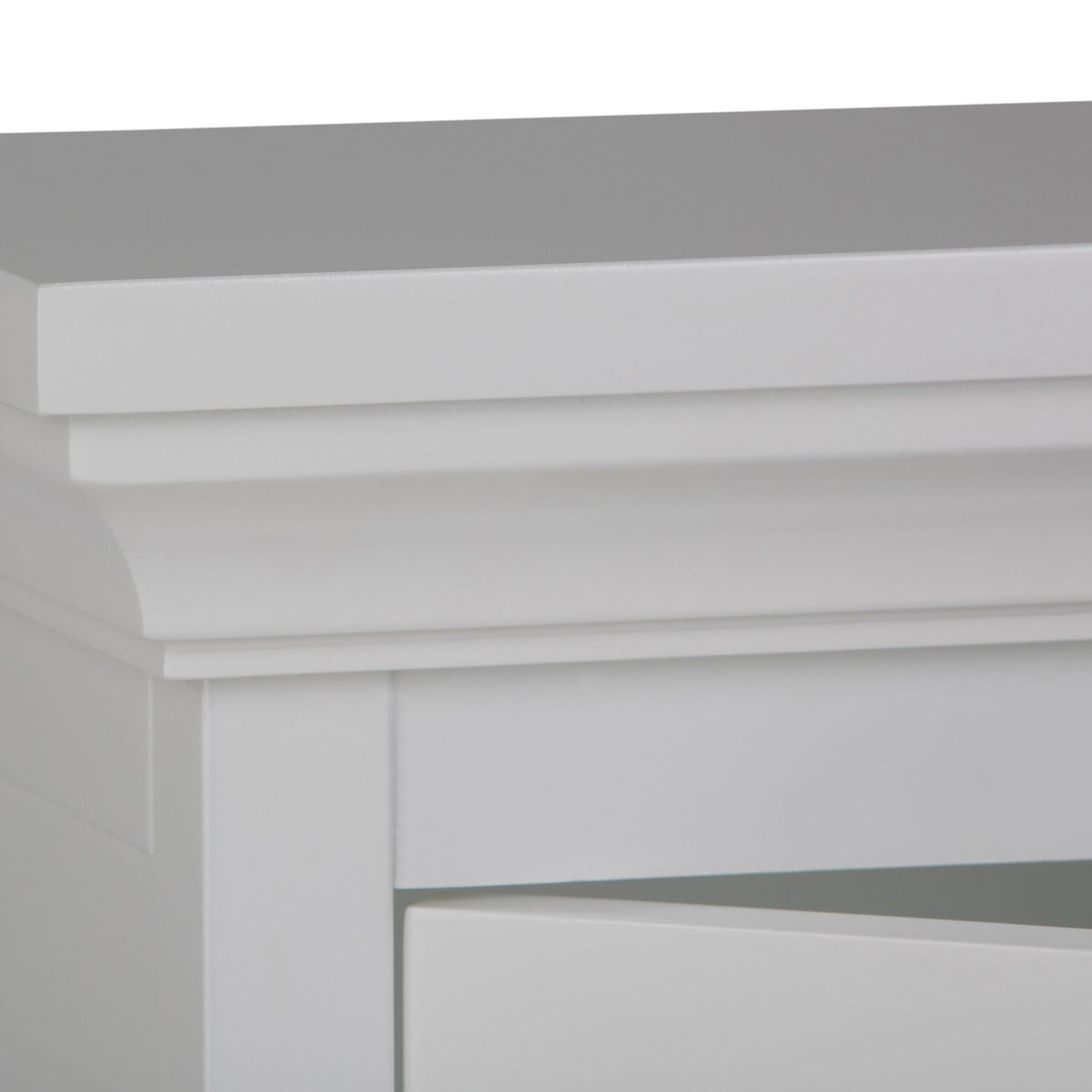 Pure White Single Door Wall Cabinet with Adjustable Shelf - White