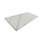 Textured Marble Decorative Tiles with Distinctive OL Finish - White / Natural