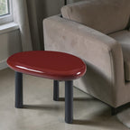 Red End Table with High Gloss Finish - Eddie