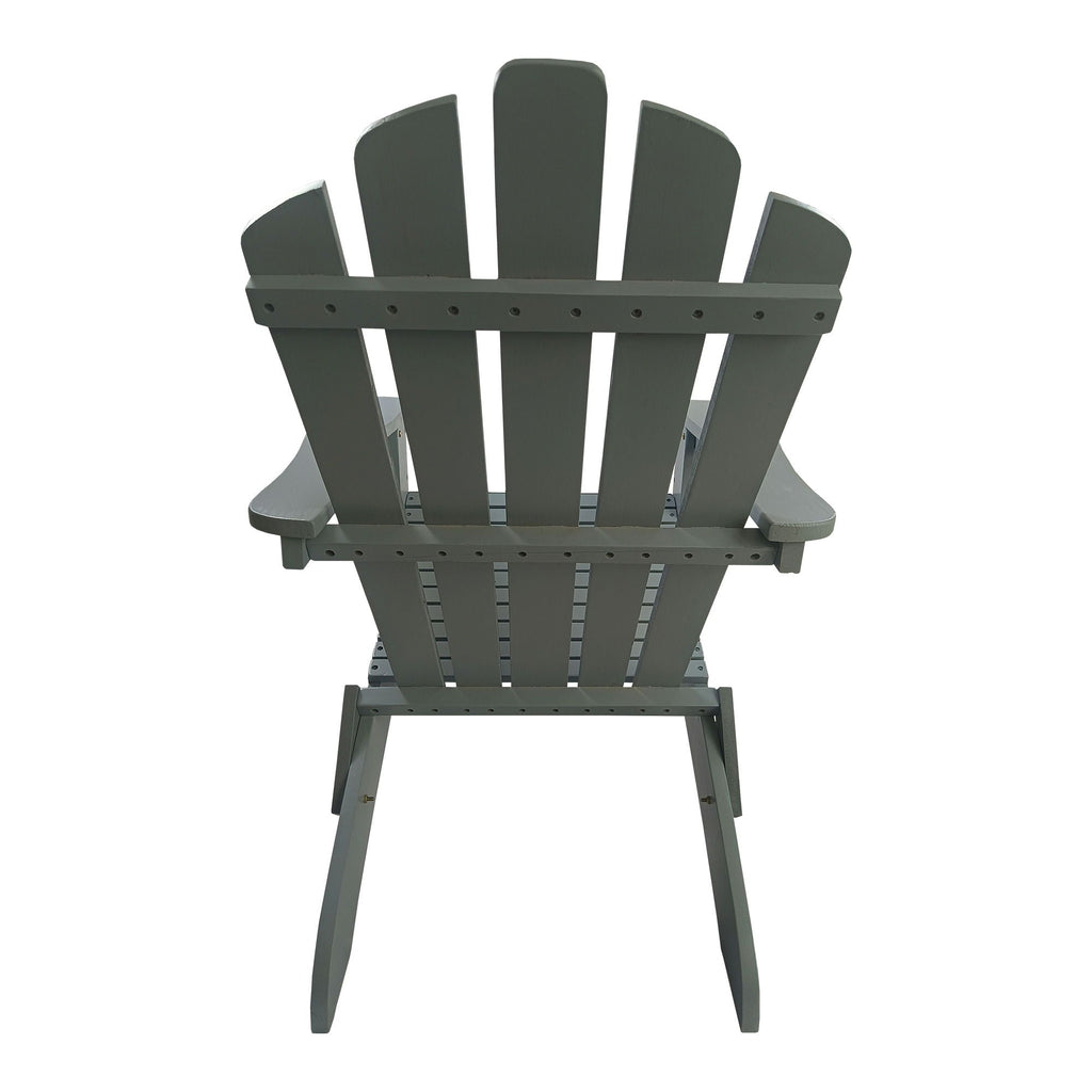 Walnut Adirondack Chair with Foldable Design - Outdoor or Indoor