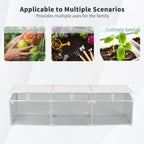 Polycarbonate Greenhouse with Durable Aluminum Frame - Silver
