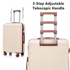 3-Piece ABS Spinner Wheel Luggage Set