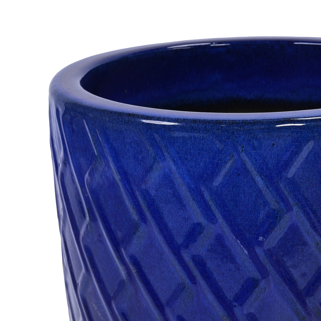 Ceramic Planter with Drainage Hole - White or Light Blue