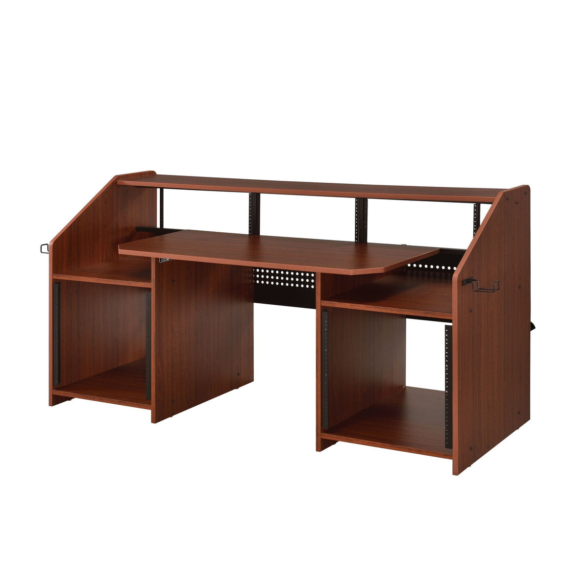 Annette Music Desk with Cable Management - Dark Brown or Black