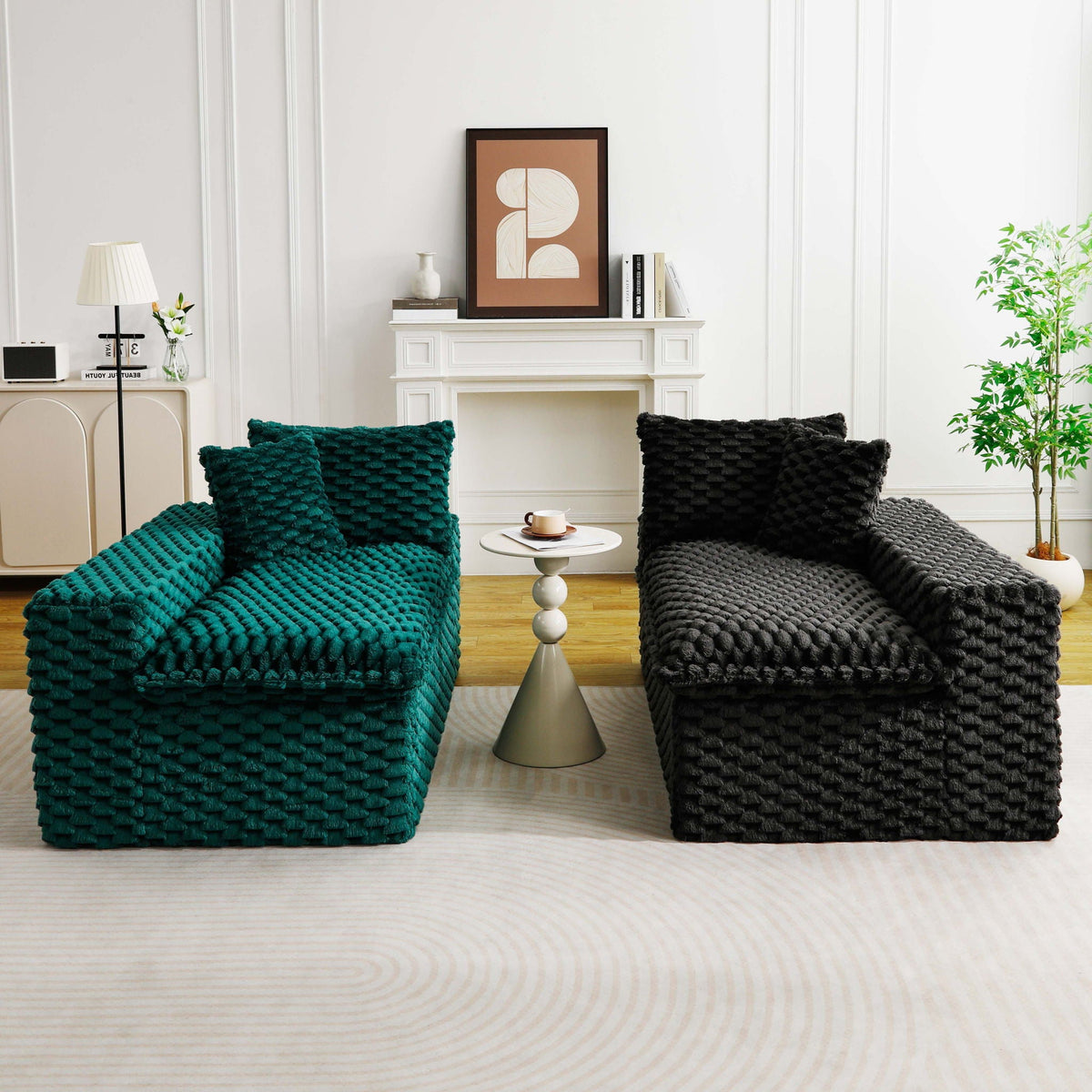 Multifunctional Stationary Sofa with Adjustable Layout - Choice of Color
