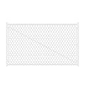 Adjustable Chain Link Walk Gate Kit with Heavy-Duty Construction - Silver