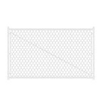 Adjustable Chain Link Walk Gate Kit with Heavy-Duty Construction - Silver