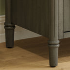 Vintage Bathroom Vanity With Sink and Soft-Close Doors - Dark Gray or White