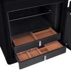Durable Construction Jewelry Safe with Fireproof Protection - White or Black