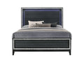 Haiden Queen Storage Bed with LED Lighting - Black or White