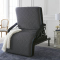 Adjustable Sleep To Stand Bed with Lift Assist and Memory Foam Mattress - Dark Gray