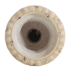 Garden Urn, Antique White, 27" H with Drainage Hole