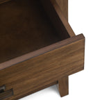 Handcrafted Bedside Table with Drawer and Shelf - Multiple Colors