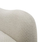 Modern Curved Modular 5 Seater Sofa with Plush Pillows - White or Beige