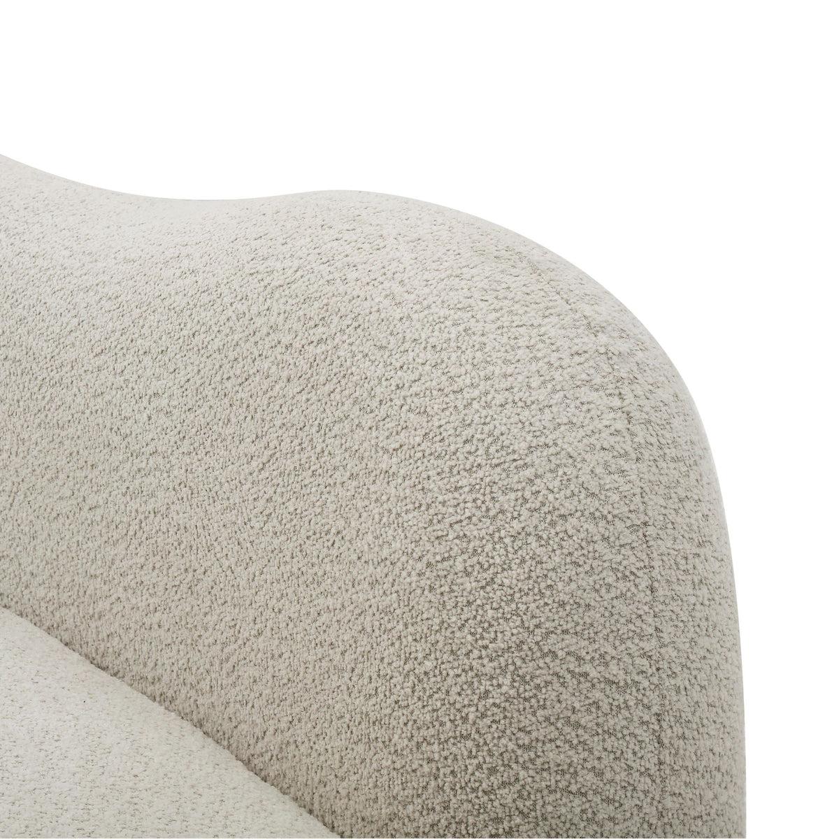 Modern Curved Modular 5 Seater Sofa with Plush Pillows - White or Beige