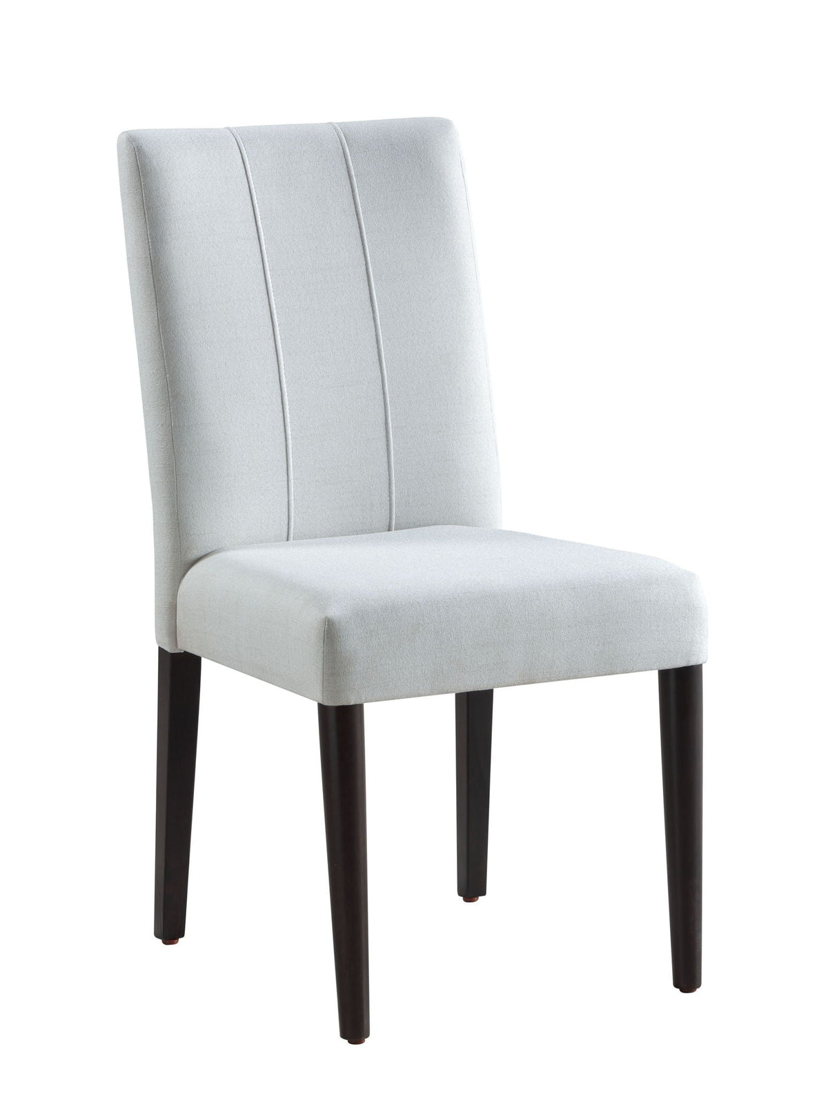 White Side Chair Set with Padded Cushion - Carena (Set of 2)
