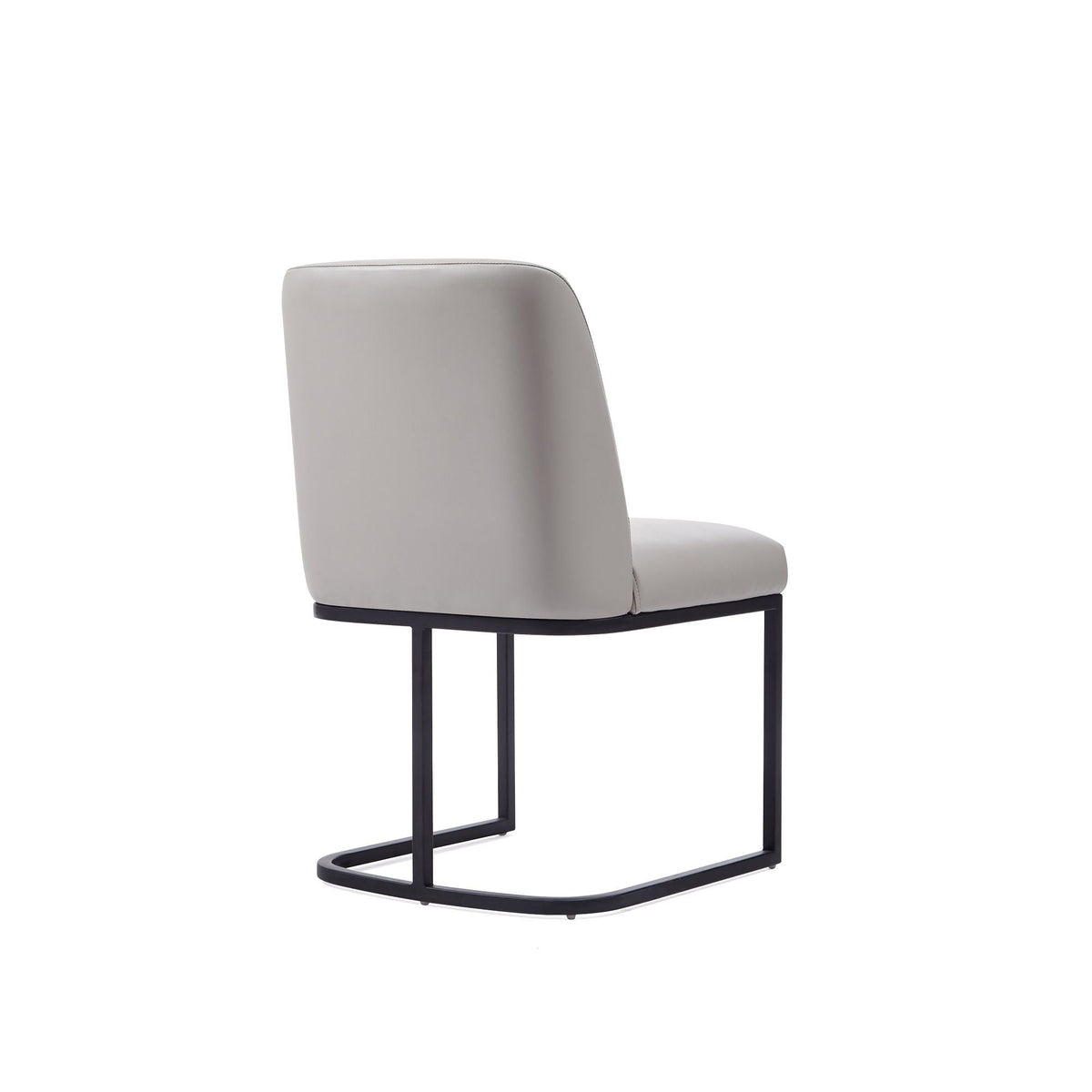 Serena Dining Chair with Geometric Metal Base - Available in Multiple Colors