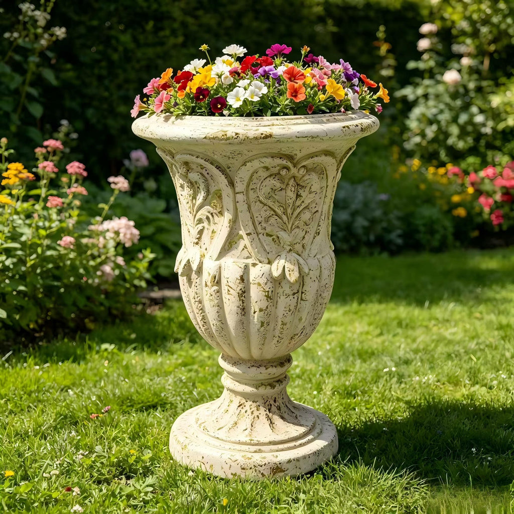 Rust Finish MGO Garden Planter with Drainage Hole - Garden Pots & Planters