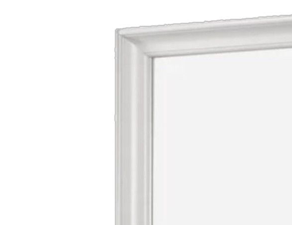 Square Mirror with Beveled Glass - White or Gray