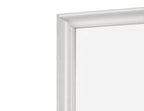 Square Mirror with Beveled Glass - White or Gray