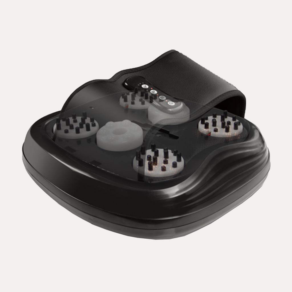 Heated Shiatsu Foot Massager with Air Compression - Black
