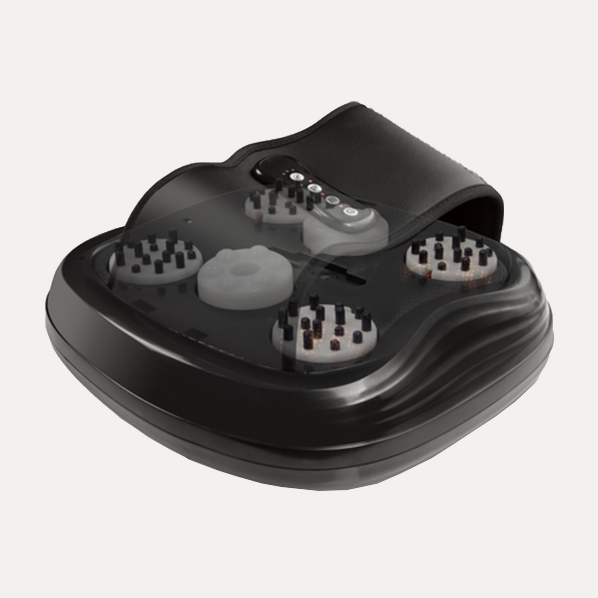 Heated Shiatsu Foot Massager with Air Compression - Black