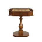 Bishop Reversible Chess Checker Game Table with Game Tray - Light Brown