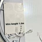 LED Bathroom Mirror with 3 Color Dimmable Backlight - Pearl Silver