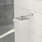 Ultra Thin Square Rainfall Shower Head with 12" Coverage - Gray or Pearl Silver