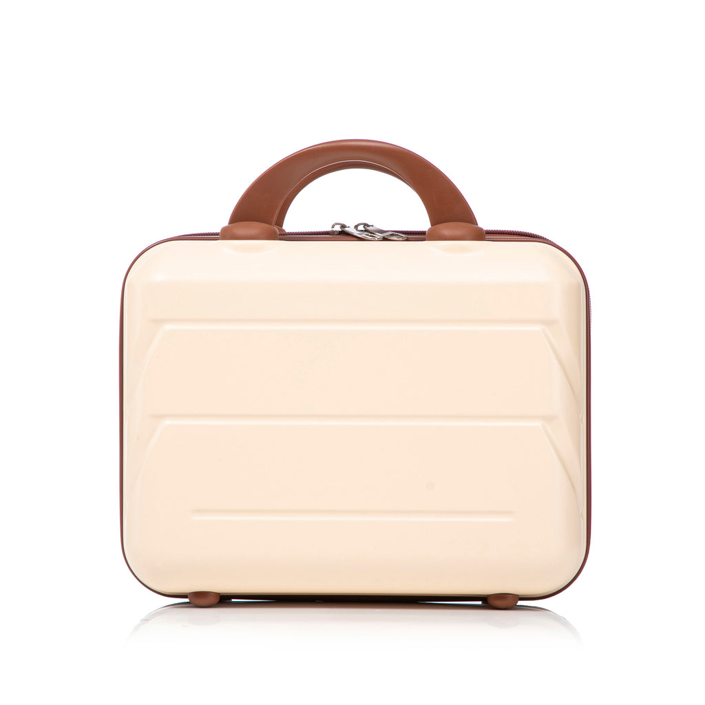 Beige 2-Piece Spinner Luggage Set with Hard Shell - Beige