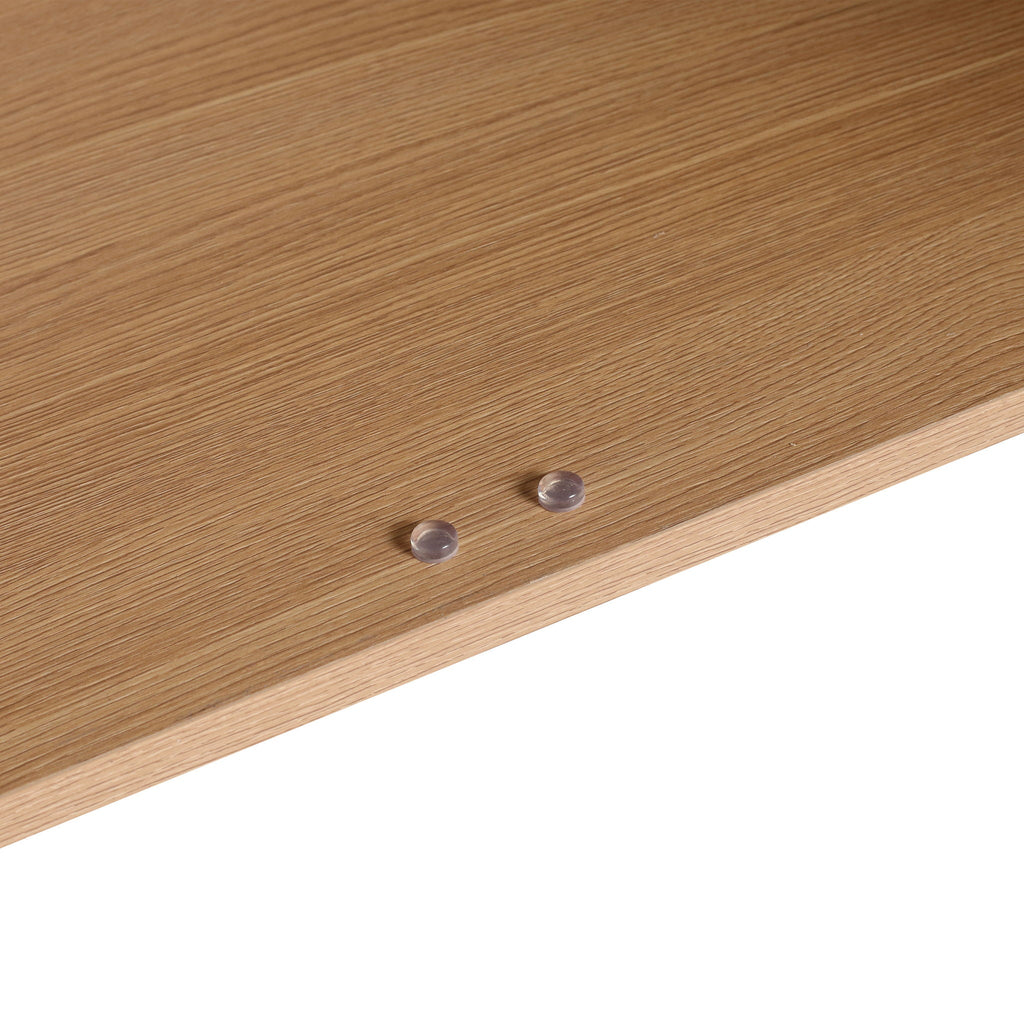 Bathroom Vanity Set with Resin Countertop Sink and 2 Doors - Light Brown Oak