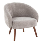 Elegant Lounge Chair with Plush Upholstery - Gray