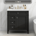 Bathroom Vanity with 2 Drawers and Tip-Out Storage - Multiple Colors
