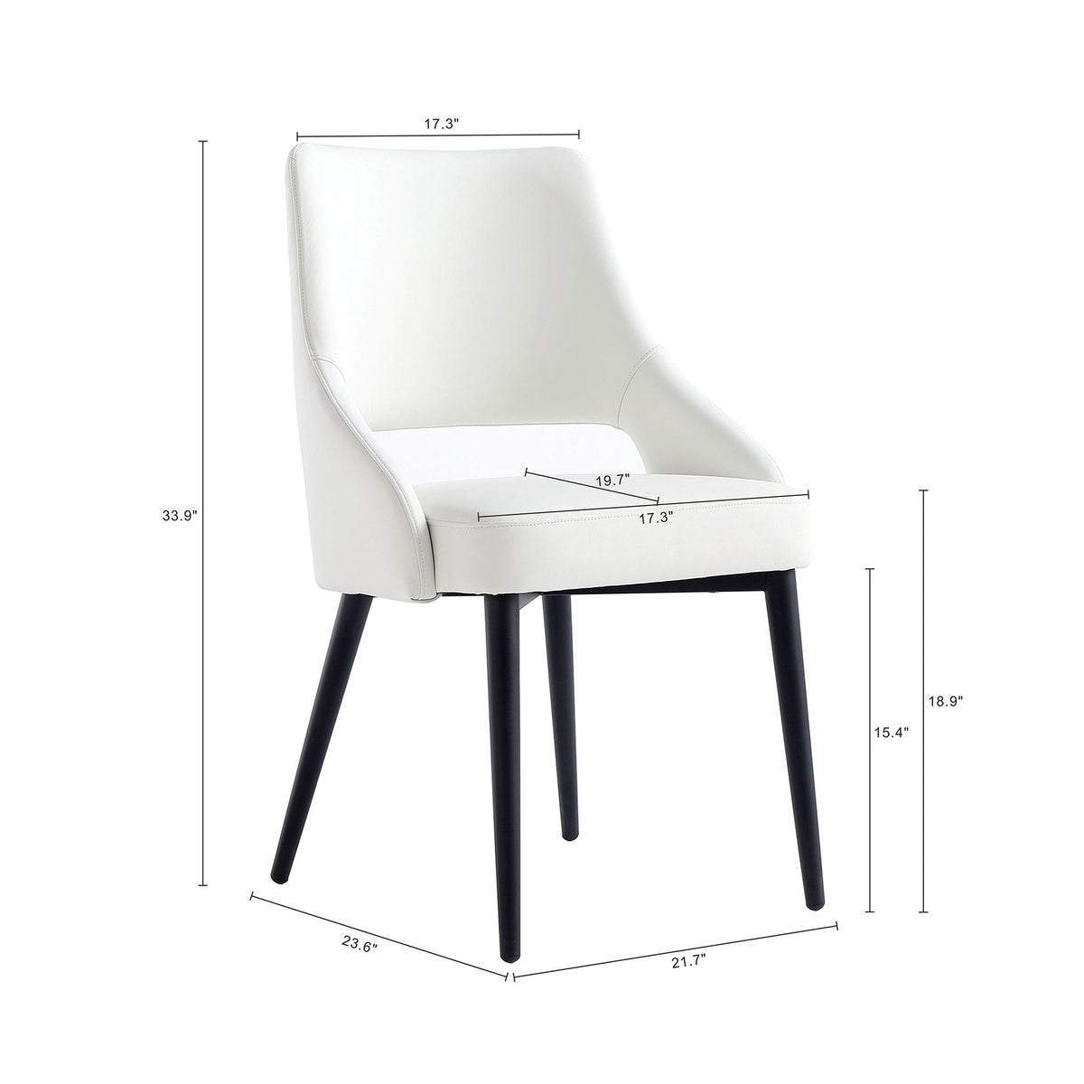 Tremont Dining Chair with Steel Frame - Multiple Colors