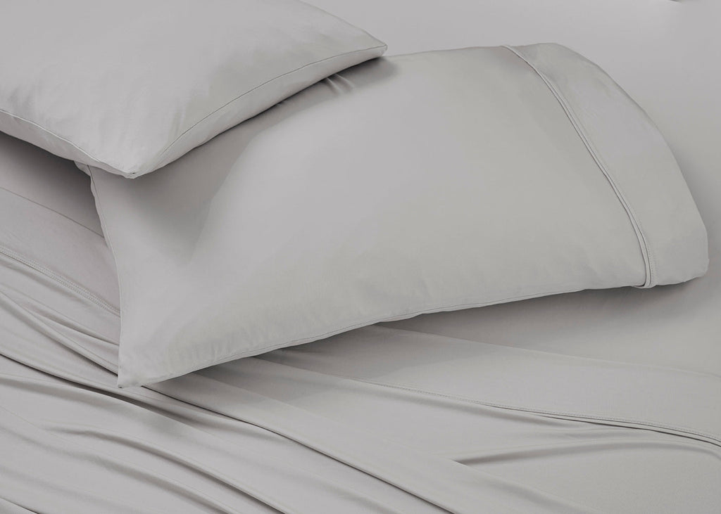 Light Grey Queen Pillowcase Set with Cooling Ver-Tex Fabric - BEDGEAR