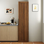 Walnut Buffet Sideboard Cabinet with Adjustable Shelves - Doors & Pantry Storage