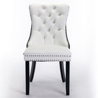 Nikki Modern Upholstered Dining Chair Set of 2