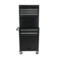6 Drawer Lockable Tool Cabinet with Detachable Toolbox - Black, Red, or Blue