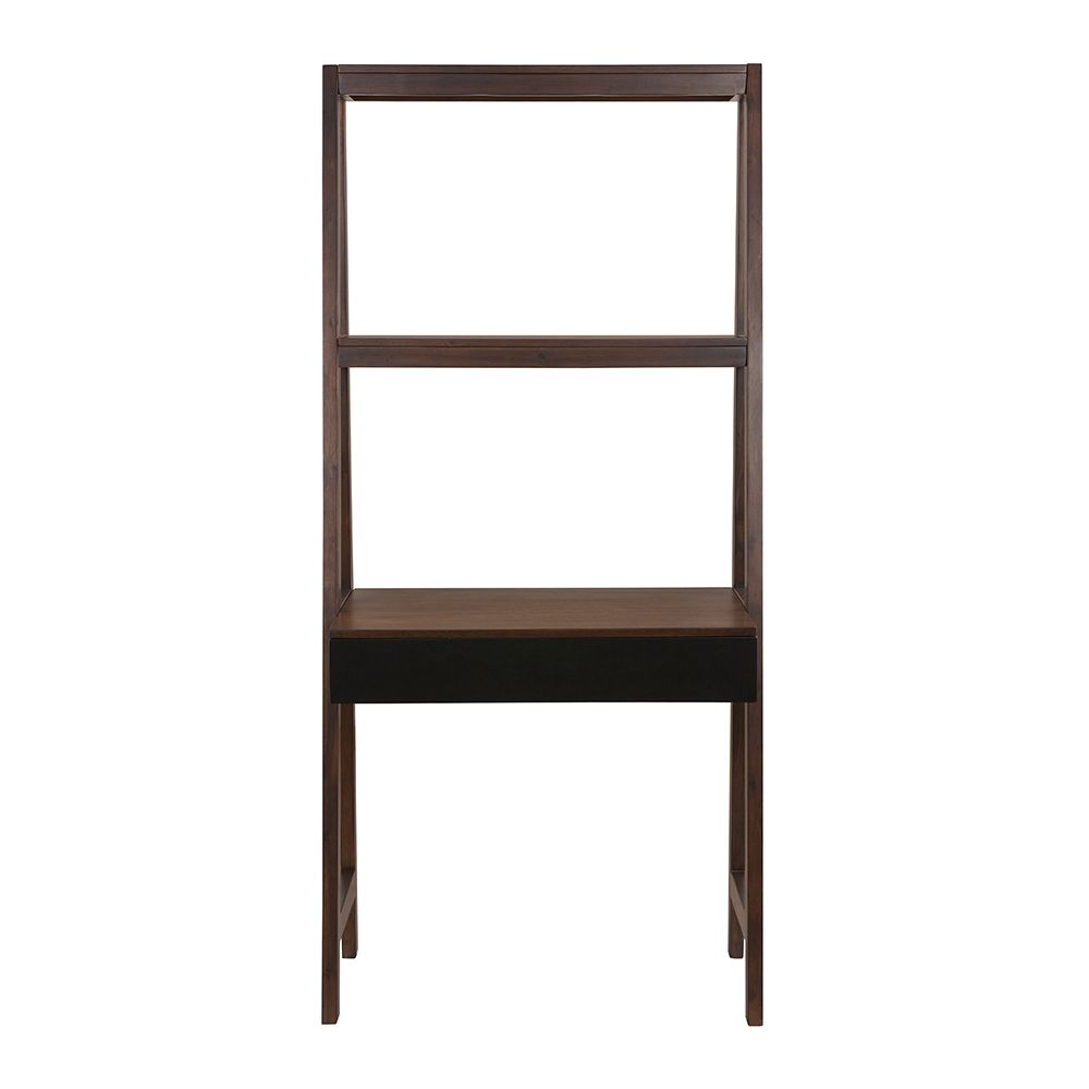 Ladder Desk Ladder Style Display Shelf with Multiple Configurations - Natural Wood / Brown