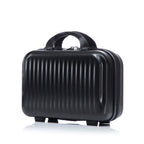 ABS Spinner Wheel Luggage Set with Cosmetic Case - Black