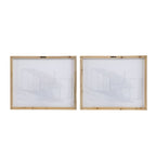 Large Rectangular Diptych Wall Art with Canvas & MDF - Multicolor