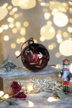Red Glass Christmas Tree Ornaments with Elegant Finish - Sets Available