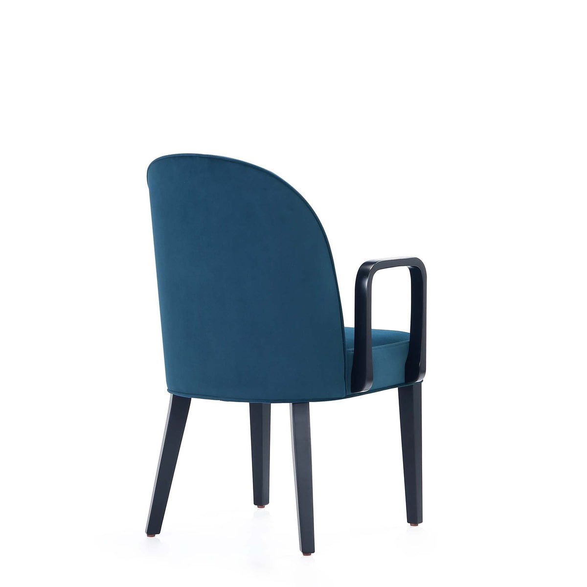 Upholstered Armchair with Solid Beech Wood Frame - Blue or Gray