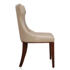Reine Dining Chair Set of 2 with Solid Wood Frame and Classic Design - Multiple Colors