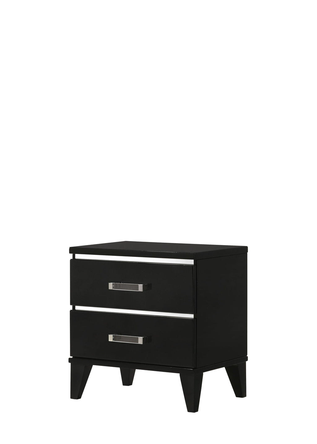 Chelsie Nightstand with Spacious Storage - Black