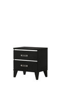 Chelsie Nightstand with Spacious Storage - Black