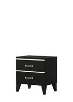 Chelsie Nightstand with Spacious Storage - Black
