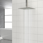 10" Square Rainfall Shower Head with 360° Adjustability – Multiple Colors