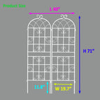 Metal Garden Rustproof Trellis for Climbing Plants – Outdoor Flower Support